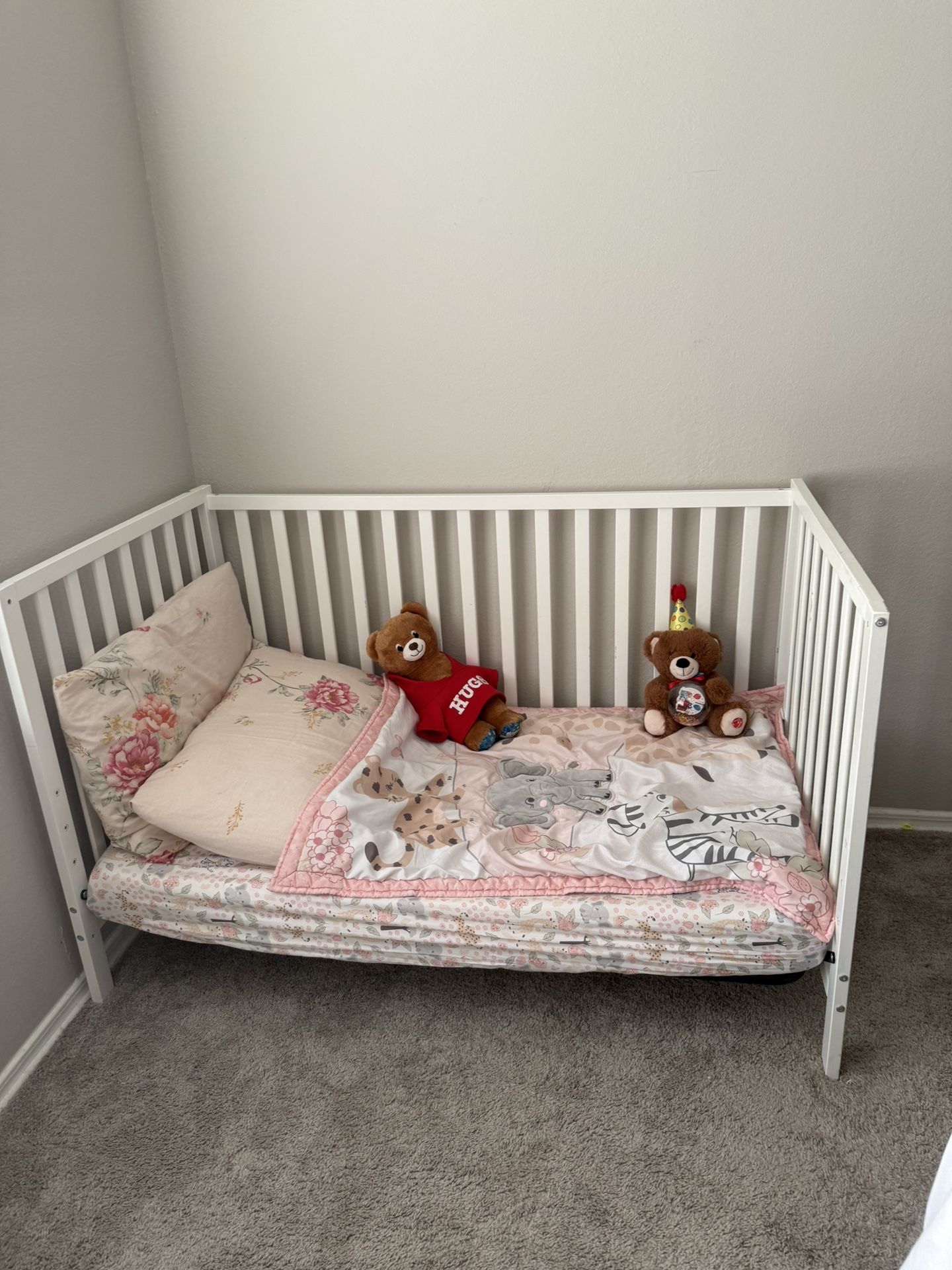 Toddler Bed With Mattress And Bedding Set