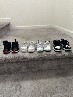 Toddler’s Jordan and Air Force shoes