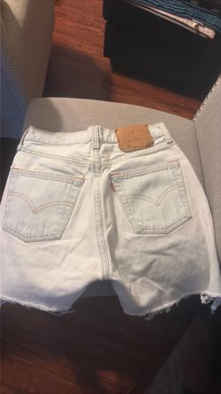 Levi's 501 Light Wash Denim Cut-Off Shorts