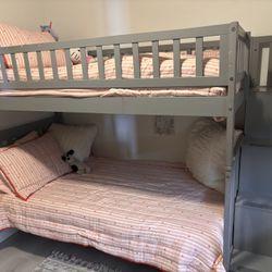 Bunk Bed With Stairs And Storage 