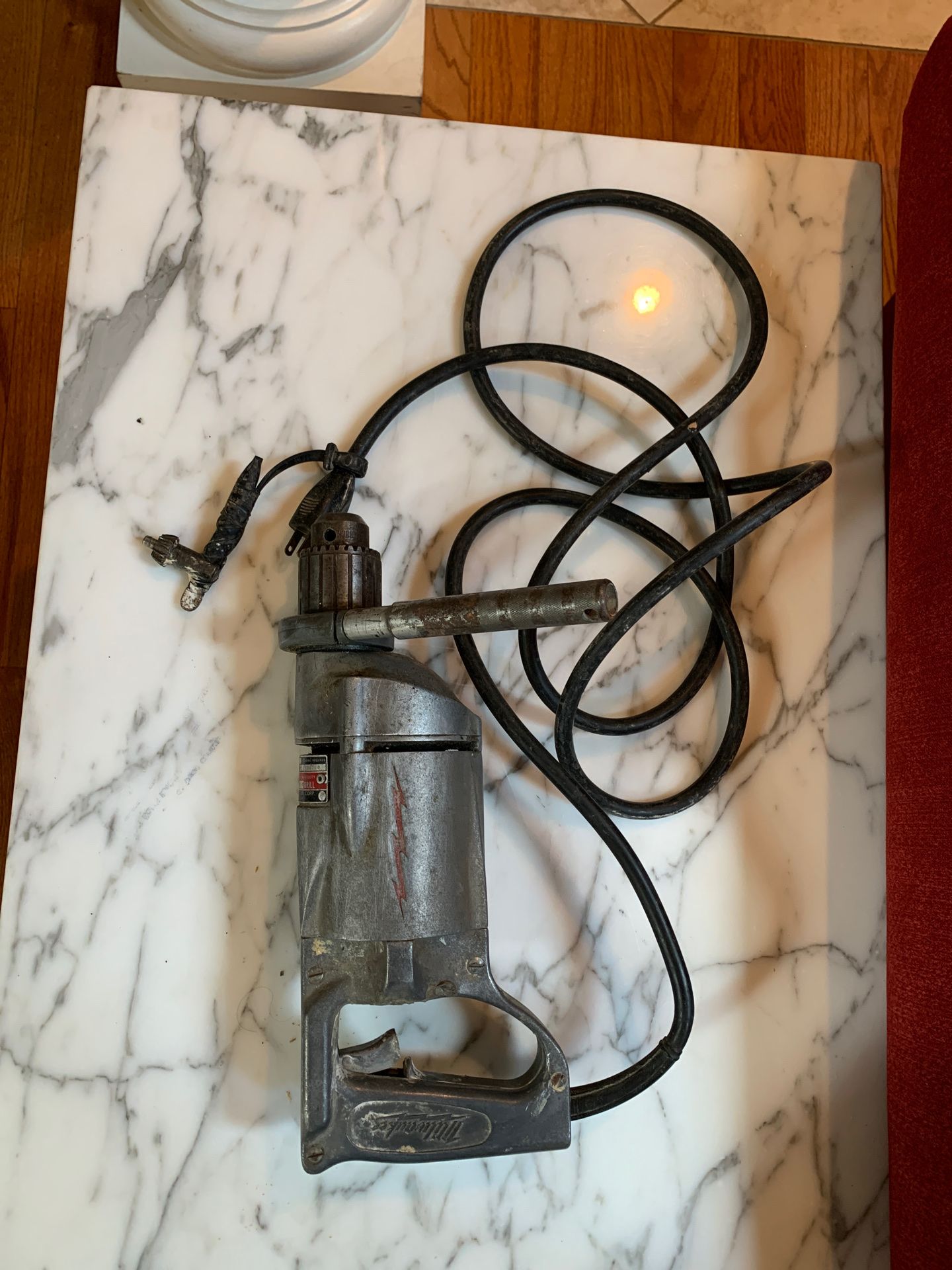 Vintage Milwaukee Heavy Duty 1/2" Drill Corded model 1000 with key