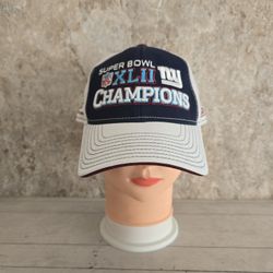 Reebok Super Bowl XLII 42 Super Bowl Champions New York Giants Hat