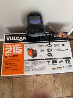 Vulcan MigMax 215 Welder with Titanium Welding Helmet