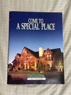 Vintage Jim Barna Log Systems Home Design Catalog Brochure