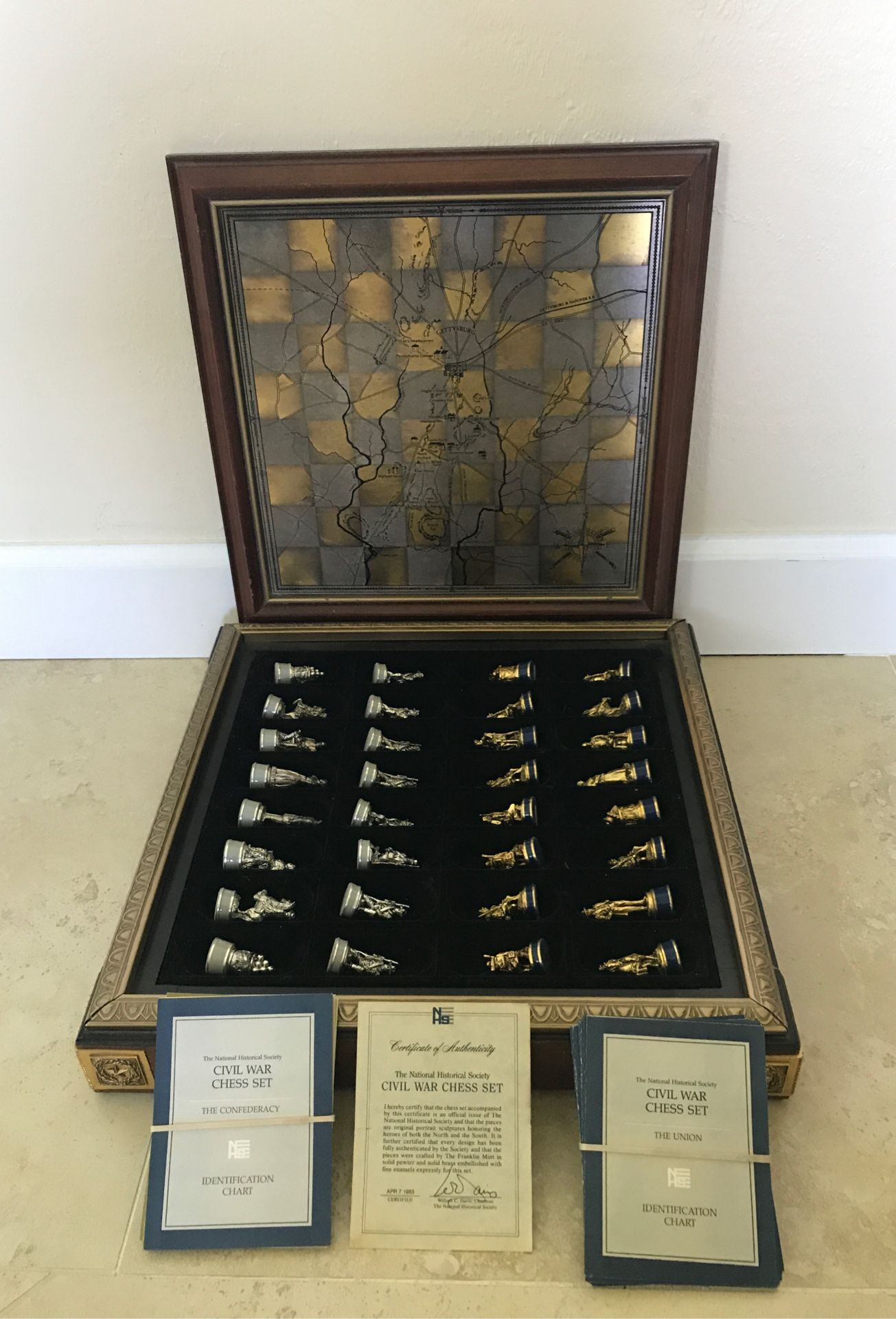 Civil War chess set