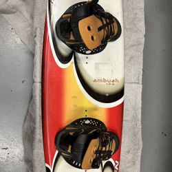 O’Brien ambush 136 wakeboard with O’Brien Bindings