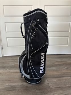 Sahara Golf Cart Bag Black and Gray