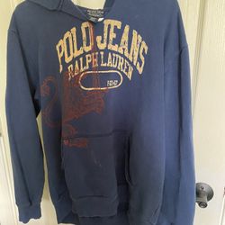 Adult Size Medium Polo Jeans Company Ralph Lauren Hooded Sweatshirt
