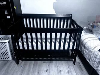 Baby black crib
