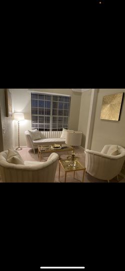 liveing room set gold