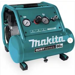 Quiet Series 1 HP, 2 Gallon, Oil-Free, Electric Air Compressor
