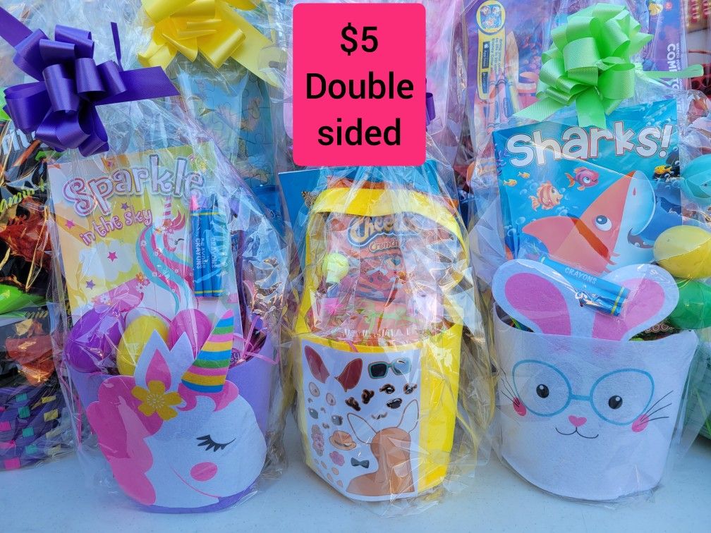 Easter Baskets Five dollars Canasta de pascua