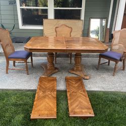 *NEW Price* Wooden table And Chairs