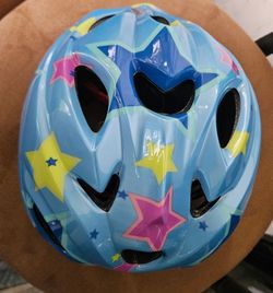 Kids Bike Helmet with Star Print