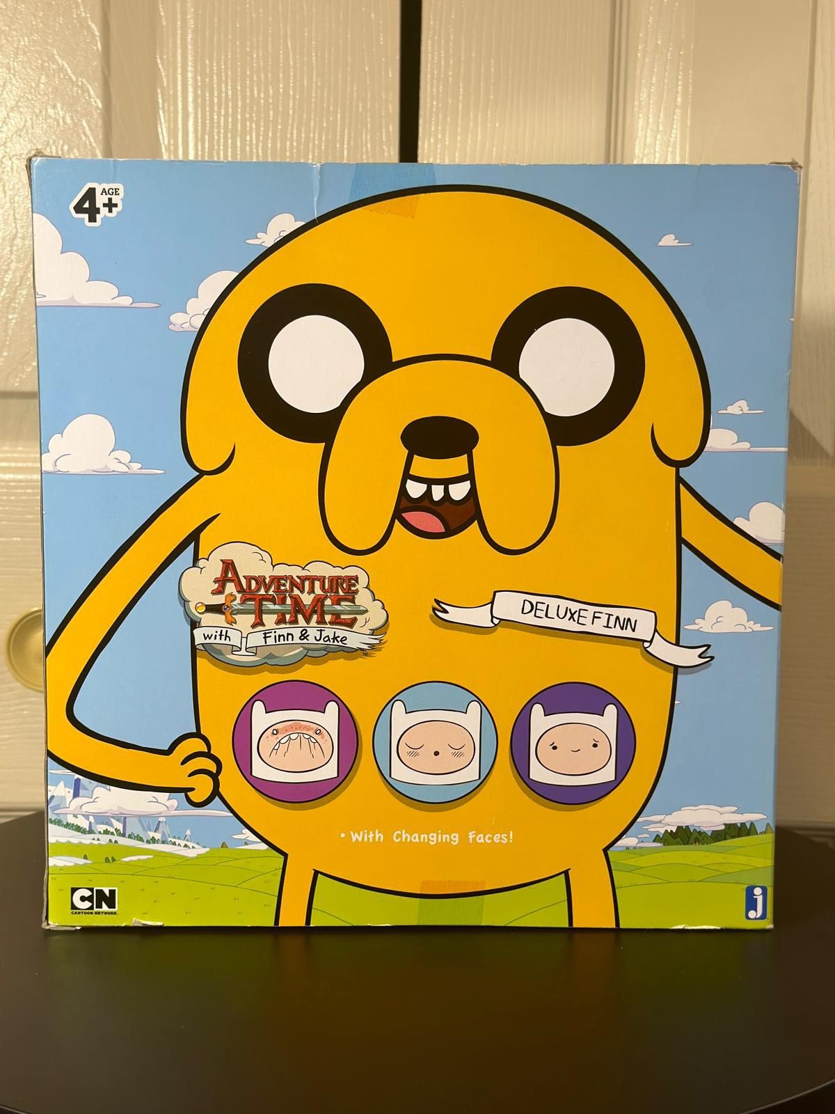 NIB Adventure Time 10" Super Posable Finn with Changing Faces Action Figure