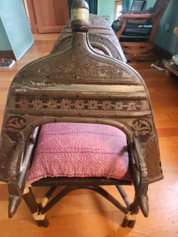 Antique camel saddle