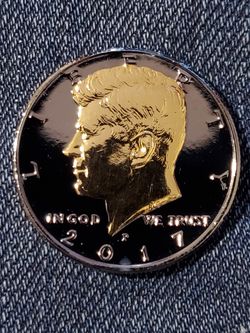 2017 P Gold Plated Kennedy Half Dollar!