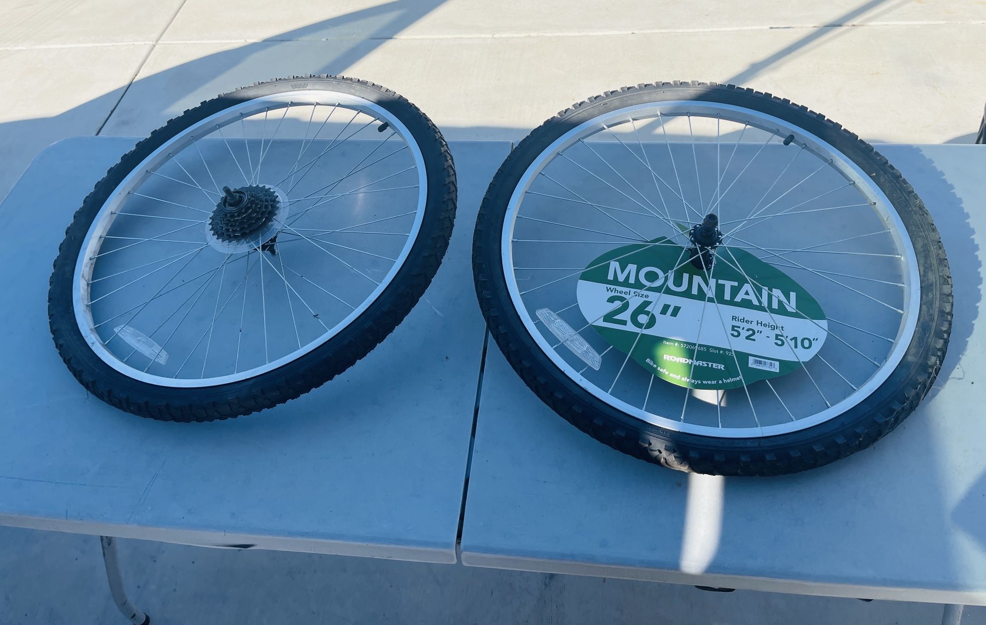 26” Mountain Bike Wheels New No Frame