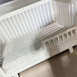 Baby crib and Cabinet to change the baby