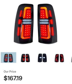 LED Tail Light Assembly Compatible with 1 Chevy Silverado 1, Compatible with 1 GMC Sierra 1 3500, Plug-and-Play AUG170