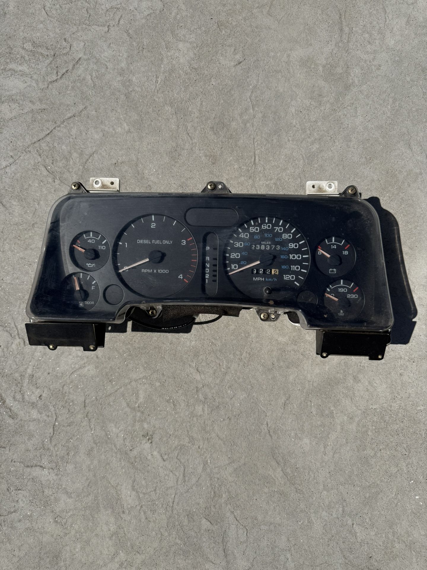 1(contact info removed) Dodge Ram 2(contact info removed)  Speedometer Gauge Cluster 238k OEM Cummins Diesel  