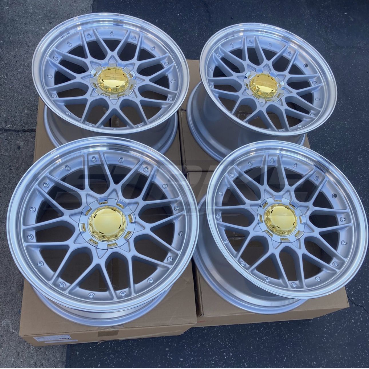 Set of 18 Inch Rims Wheels BBS RSII RS2 Style 18x9 18x10 +30 (5x120 ...