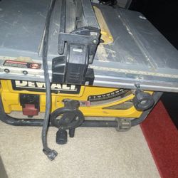 Dewalt Corded Table Saw 15- AMP 