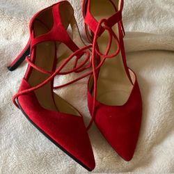 Red Pointed Toe Heels
