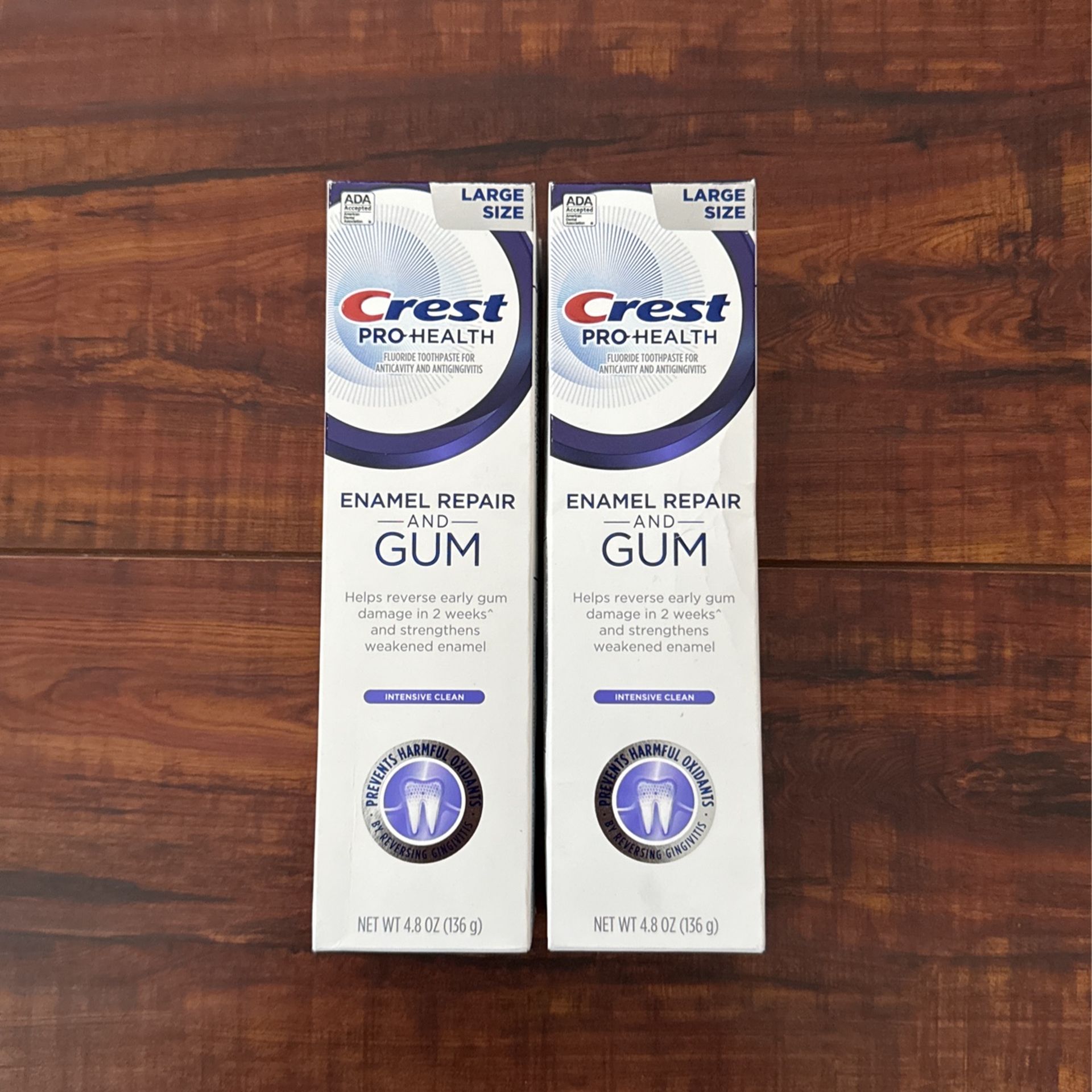 Crest Pro-Health Enamel Repair And GUM : Intense Clean 4.8 oz Each (2 For $10)