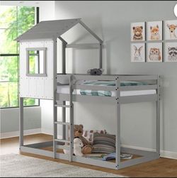 Like new twin Bunkbed with house