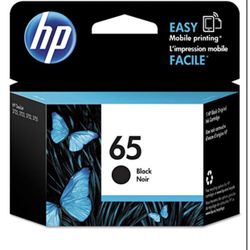 HP 65 Black Ink Cartridge for HP Printers | Works with Printer Series: AMP 100, DeskJet 2600, 3700; ENVY 5000 | Eligible for Instant Ink | N9K02AN