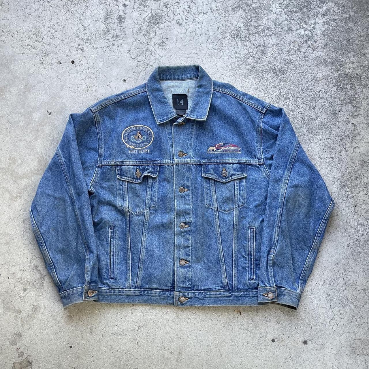 Vintage Sundowner Trailers 2003 Derby Embroidered Denim Jacket