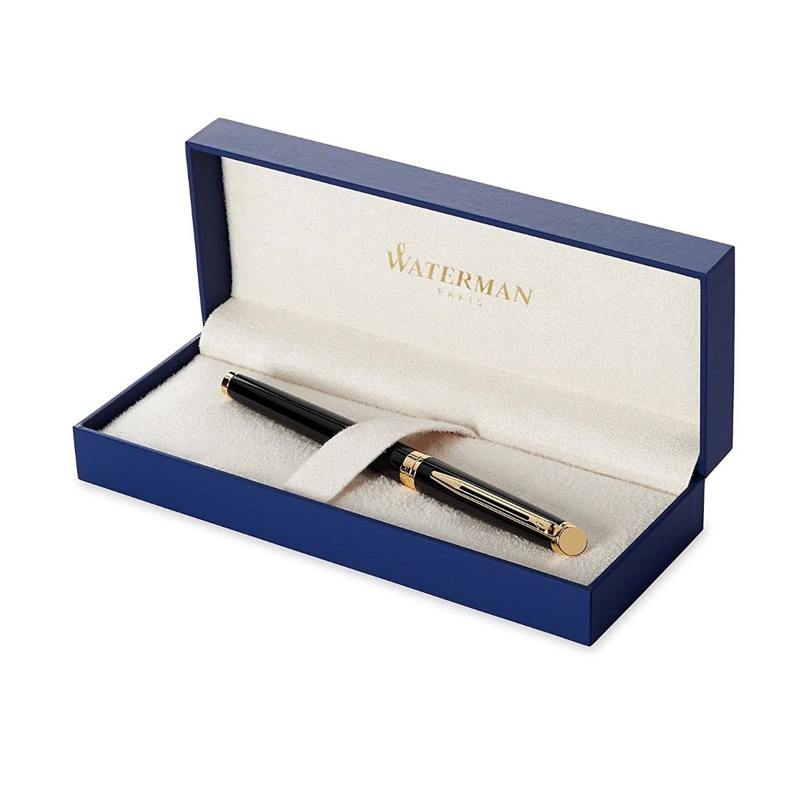Waterman Hemisphere Fountain Pen in Black with Gold Trim - Fine Point