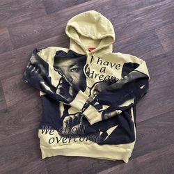 Supreme Mlk Hoodie Yellow Size Medium $180