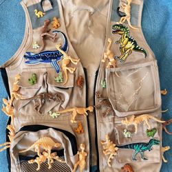 Hand Made Dinosaur Children Vest