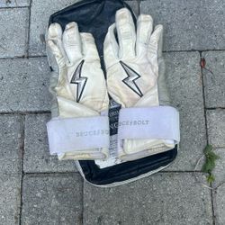 Bruce Bolt Long Cuff Batting Gloves