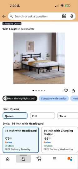 Queen bed frame