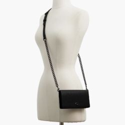 Coach polished pebble leather crossbody bag