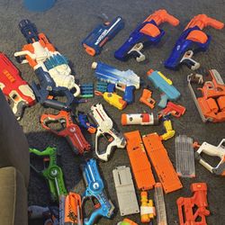 Lot Of Nerf Guns And Laser Tag Guns