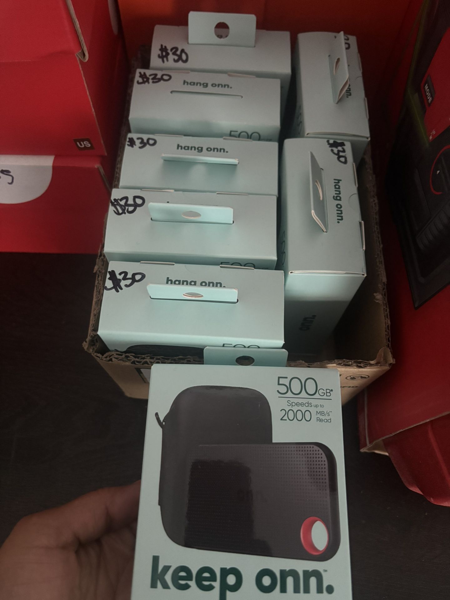 onn. 500GB Ultra-Fast External Portable Solid-State Drive