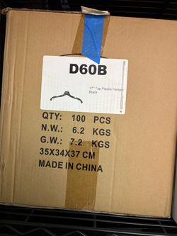 Black Plastic Hangers