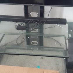 3 Glass Shelve TV Stand 