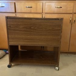 Wood Filing Cabinet 