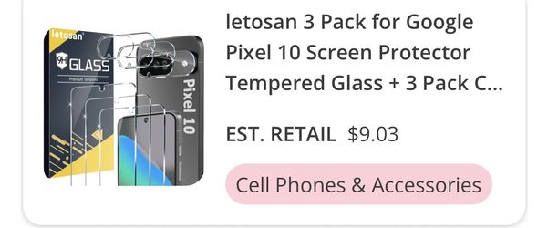 Google Pixel 10 Screen Protector 