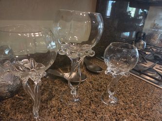 crystal three piece set from poland