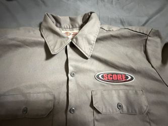 Dickies work shirt with a SCORE