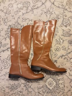 Tahari Cognac Billings Riding Boots
