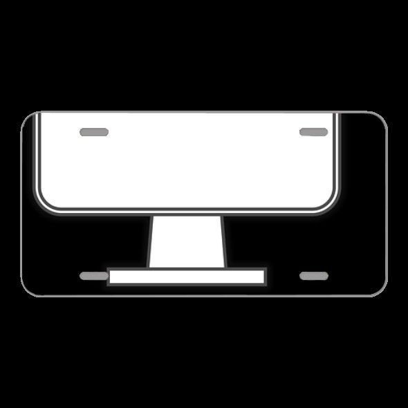 License Plate Novelty Car Front Computer Monitor Keyboard Mouse
