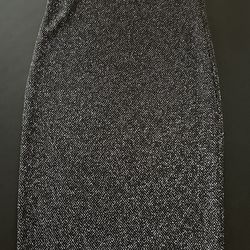 BLACK GLITTERY DRESS SIZE M