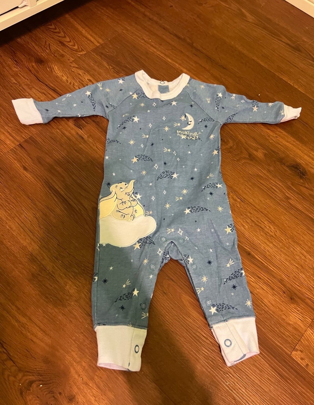 Disney Baby Dumbo Bodysuit Pajama Onesie